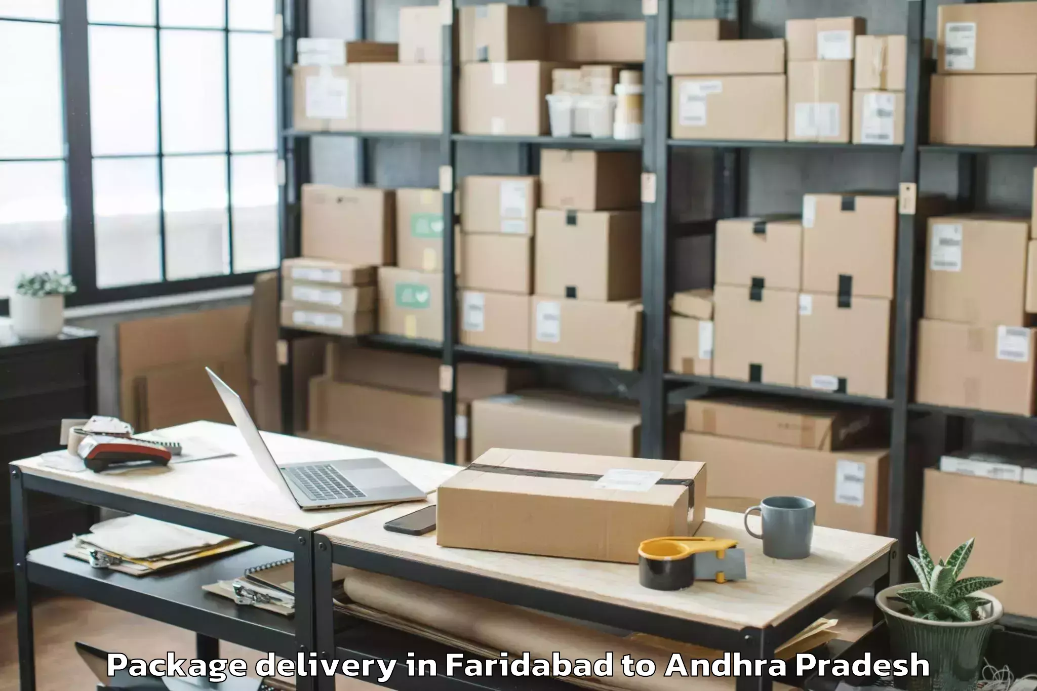 Expert Faridabad to Konthamuru Package Delivery